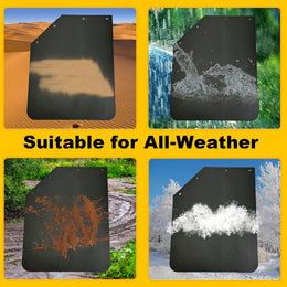 2 Pack 24 X 30 Inch Black Polymer Mud Flaps Angled Fit for Semi Trucks Trailers thumbnail 5