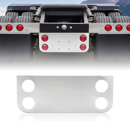 Stainless Steel Tail Light Panel for Semi Trucks & Trailers 4.49” & 2.31” Round thumbnail 8