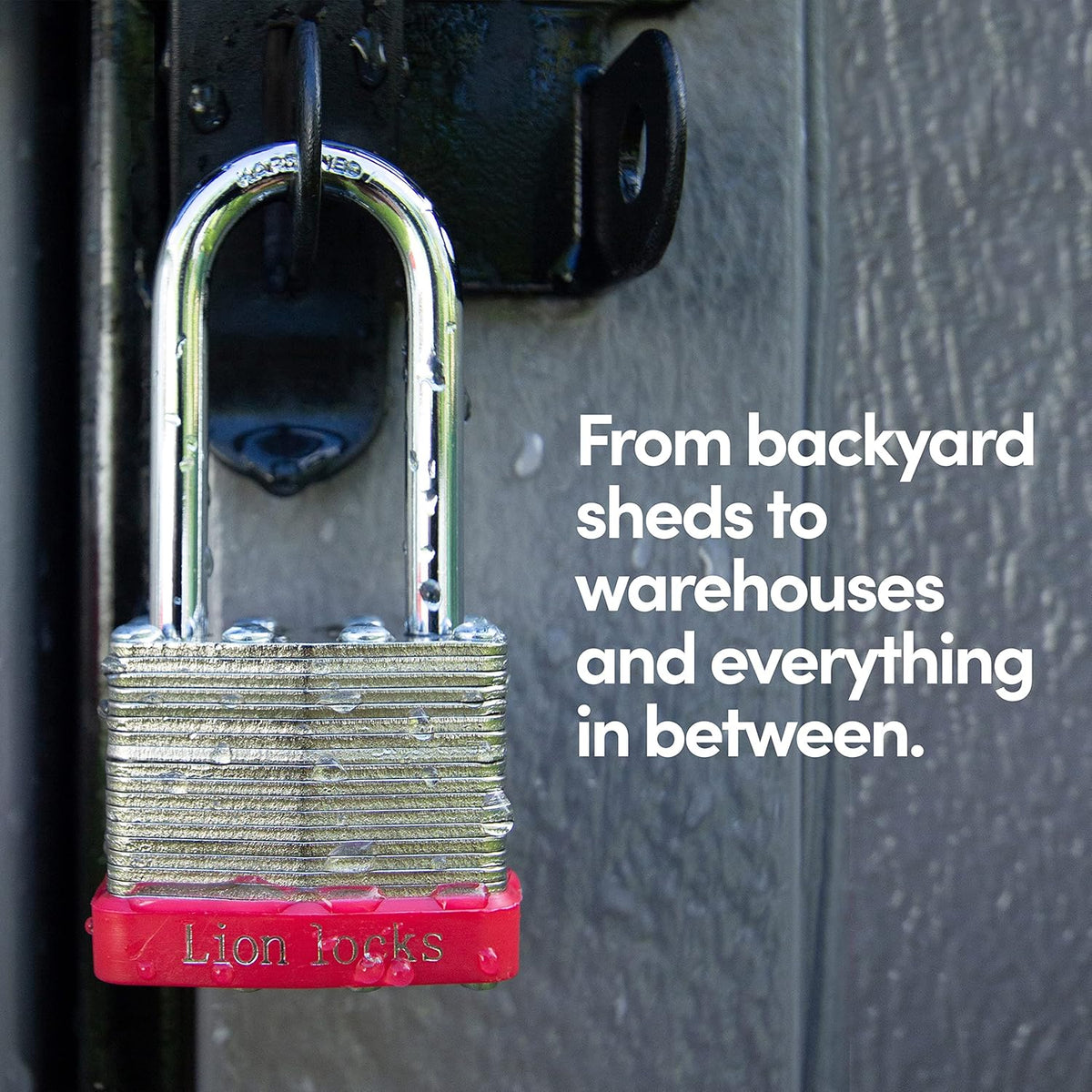 4 Keyed-Alike Padlocks W/ 2” Long Shackle, 8 Keys, Hardened Steel Pad Lock, Pick Resistant Brass Pin Cylinder (Pack of 4) image 4