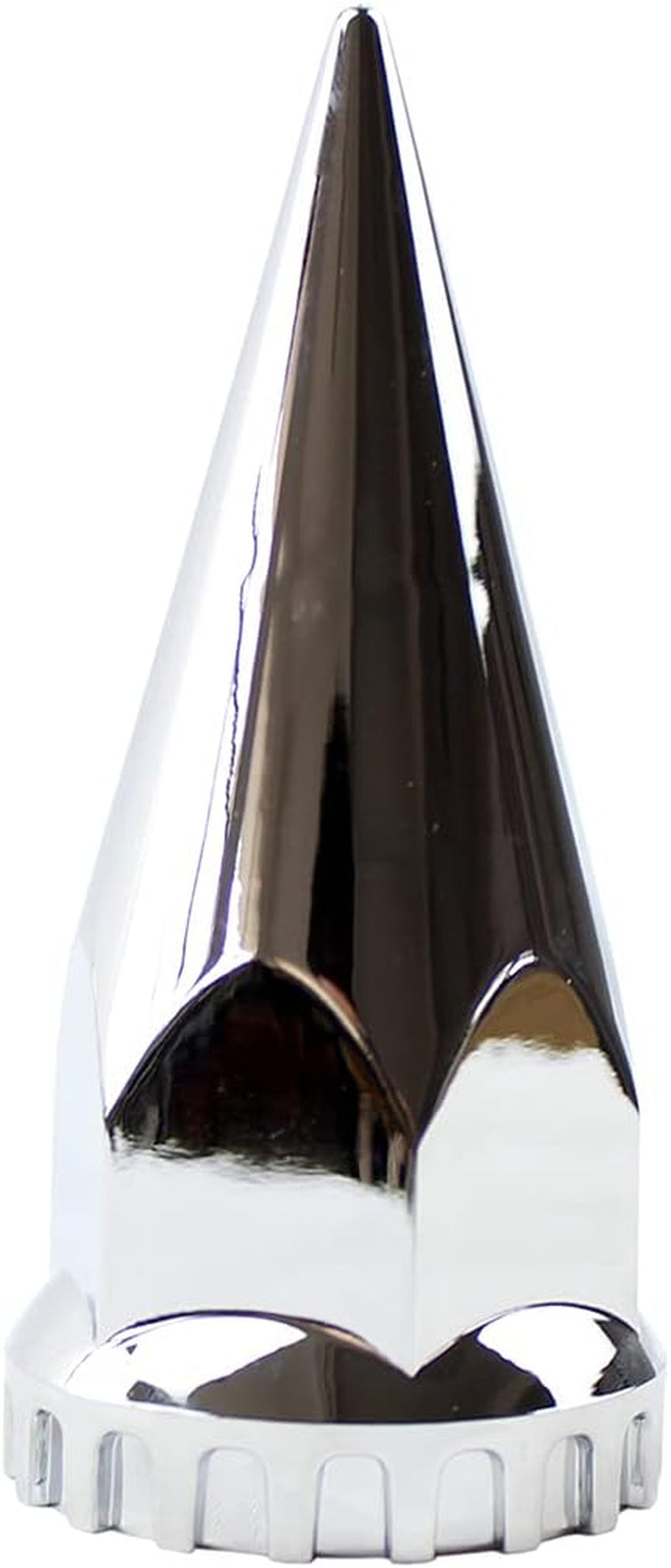 ABS Chrome Plastic 33Mm Thread-On Spiked Lug Nut Covers for Semi Trucks (Pack of 20) image 3