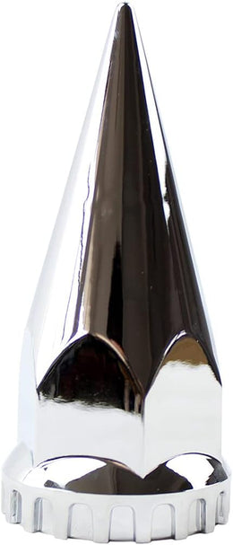 ABS Chrome Plastic 33Mm Thread-On Spiked Lug Nut Covers for Semi Trucks (Pack of 20) thumbnail 3