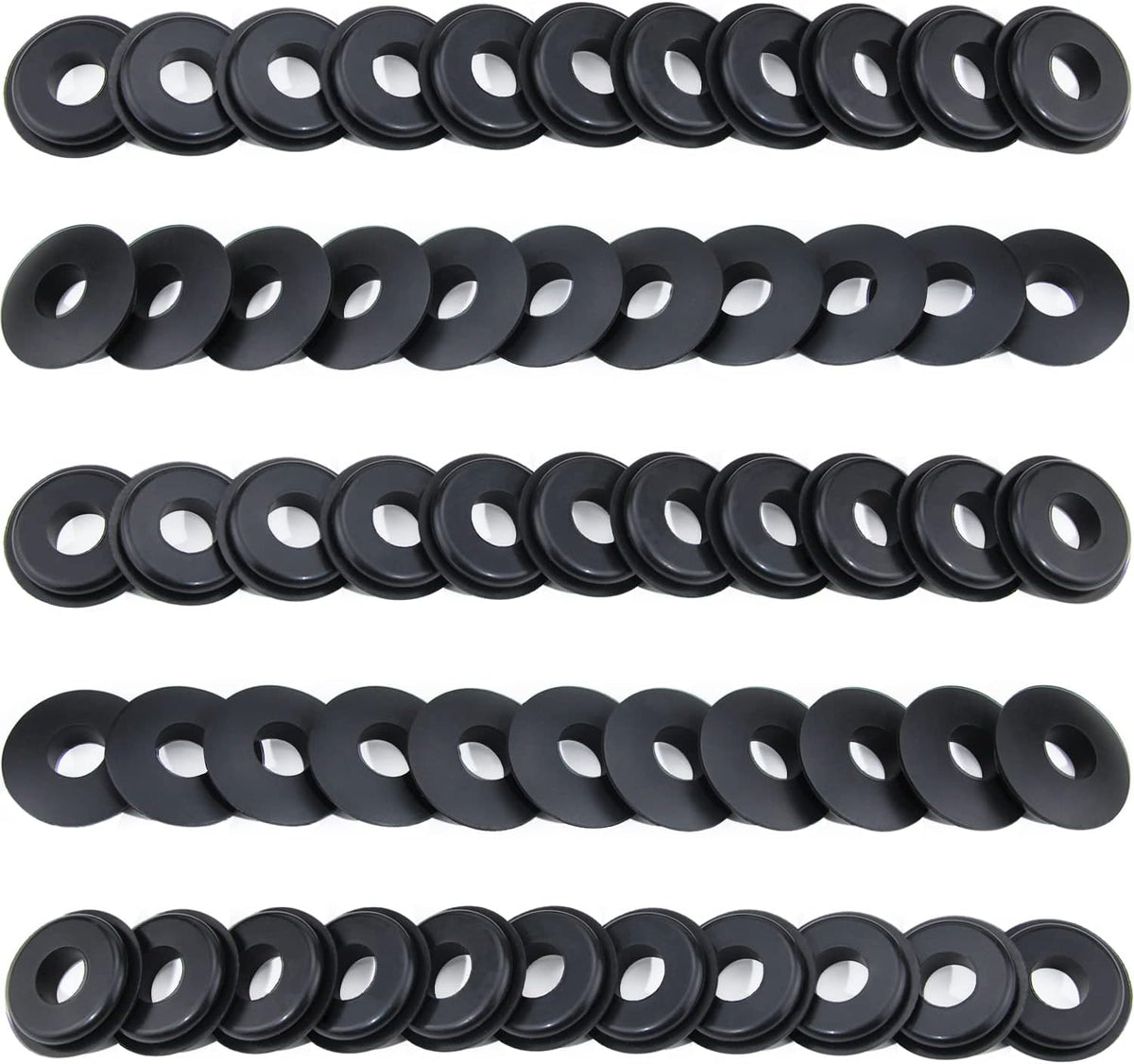 55Pcs Glad Hand Seals Rubber, Gladhand Washers Black Rubber Gaskets Elastic Grommets for Semi Trucks Trailers Brake Air Hose Parts Number 10028 image 7