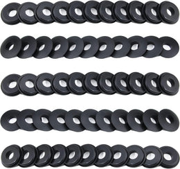 55Pcs Glad Hand Seals Rubber, Gladhand Washers Black Rubber Gaskets Elastic Grommets for Semi Trucks Trailers Brake Air Hose Parts Number 10028 thumbnail 7