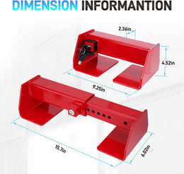 Shipping Container Lock Heavy Duty, Combination Container Equipment Lock Powder Coated Steel Shipping Container, Cargo Vans & Semi Trailer Door, Shipping Container Truck Door Locks with Two Keys, Anti thumbnail 3
