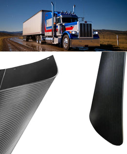 2 1/2" Angled Mud Flaps Set for Semi Trucks Stainless Steel Mudflap Hangers with 24*24" Flexible Mudflaps thumbnail 8