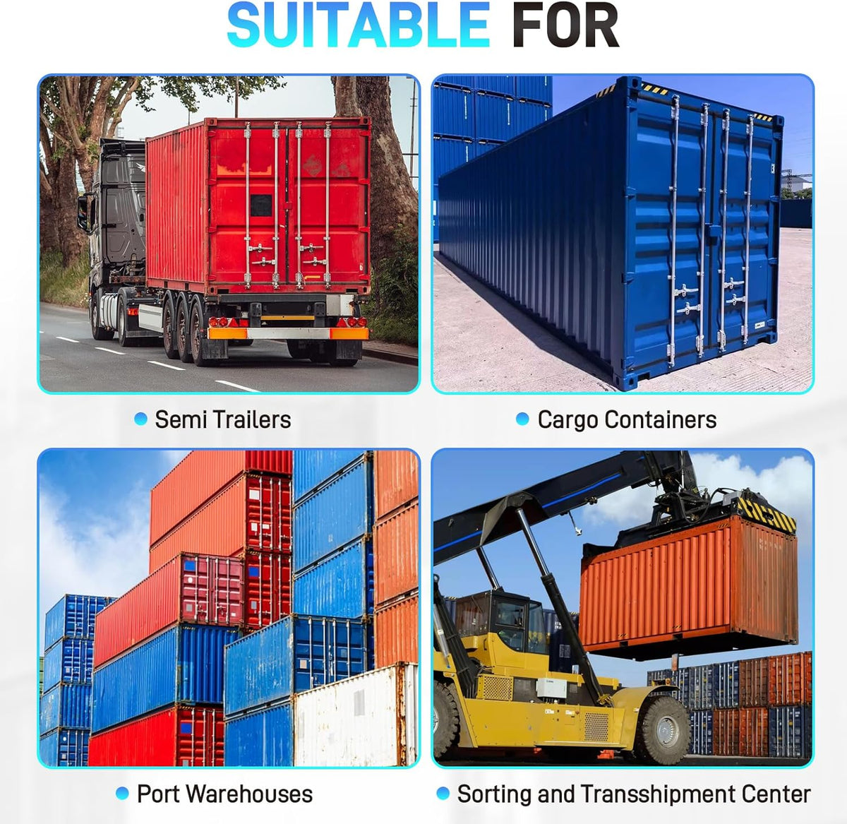 Shipping Container Lock Heavy Duty, Combination Container Equipment Lock Powder Coated Steel Shipping Container, Cargo Vans & Semi Trailer Door, Shipping Container Truck Door Locks with Two Keys, Anti image 7