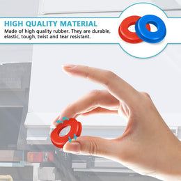 20PCS Glad Hand Seals, Rubber Gladhand Seals, Glad Hand Seal Washers Grommets round Gaskets for Semi Trucks Trailers Brake Air Hose, Parts Number 10028, Semi Truck Accessories (Red+Blue) thumbnail 4