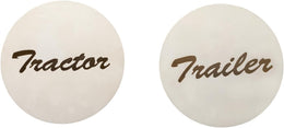 Pair of Tractor/Trailer Air Valve Knobs Made from Aluminum Interior Accessories Air Brake Knobs Compatible with Kenworth T680 Peterbilt 379 389 579 Freightliner, Chrome Stainless Steel (2 Set) thumbnail 7
