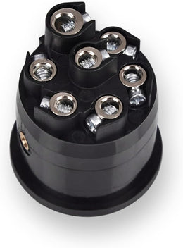Heavy Duty 7 Pin round Trailer Connector - 7 Way Trailer Plug - Semi Trailer Plug thumbnail 6