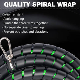 15FT Semi Truck Air Lines Kit 3 in 1 Trailer Cord and Air Brake Hoses Assembly, 7 Way ABS Electric Power Line Air Hoses Kit for Semi Truck Trailer Tractor thumbnail 5