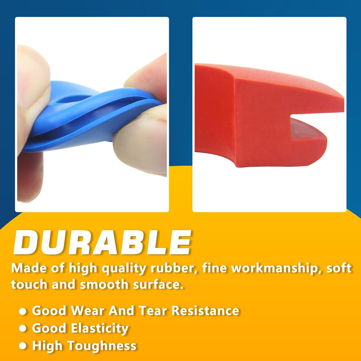 100Pcs Glad Hand Seals Rubber 50Pcs Red & 50Pcs Blue Truck Gladhand Seals Polyurethane Seal round Washers Grommets Gaskets for Semi Trucks Trailers Tractors, Parts Number 10028 image 3
