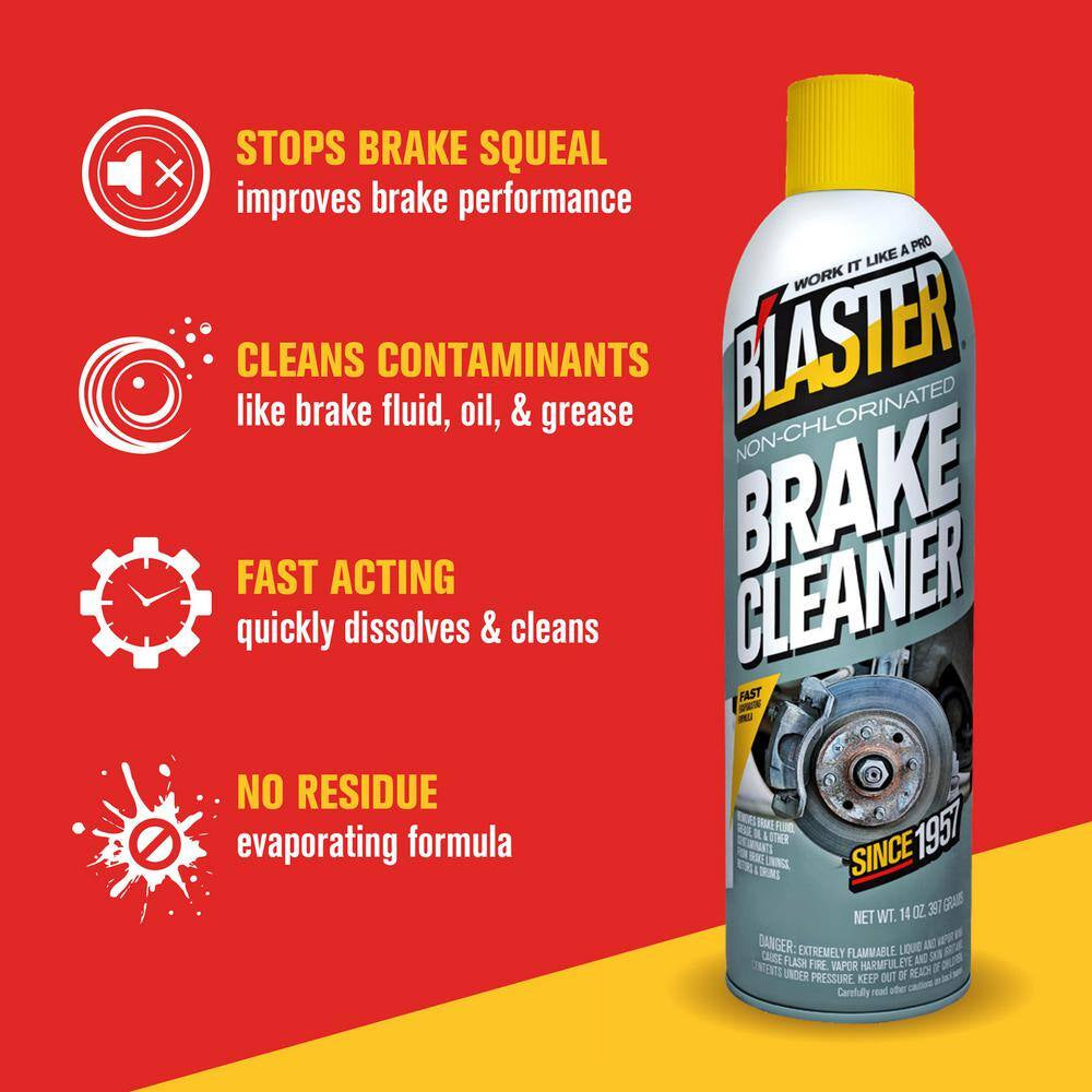 14 Oz. Non-Chlorinated Brake Cleaner Spray (Pack of 2) image 2