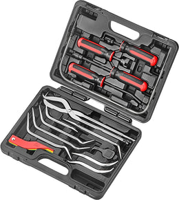 Brake Service Kit, 14-Piece Professional Drum Brake Tool Set W/Brake Lining Gauge… thumbnail 1