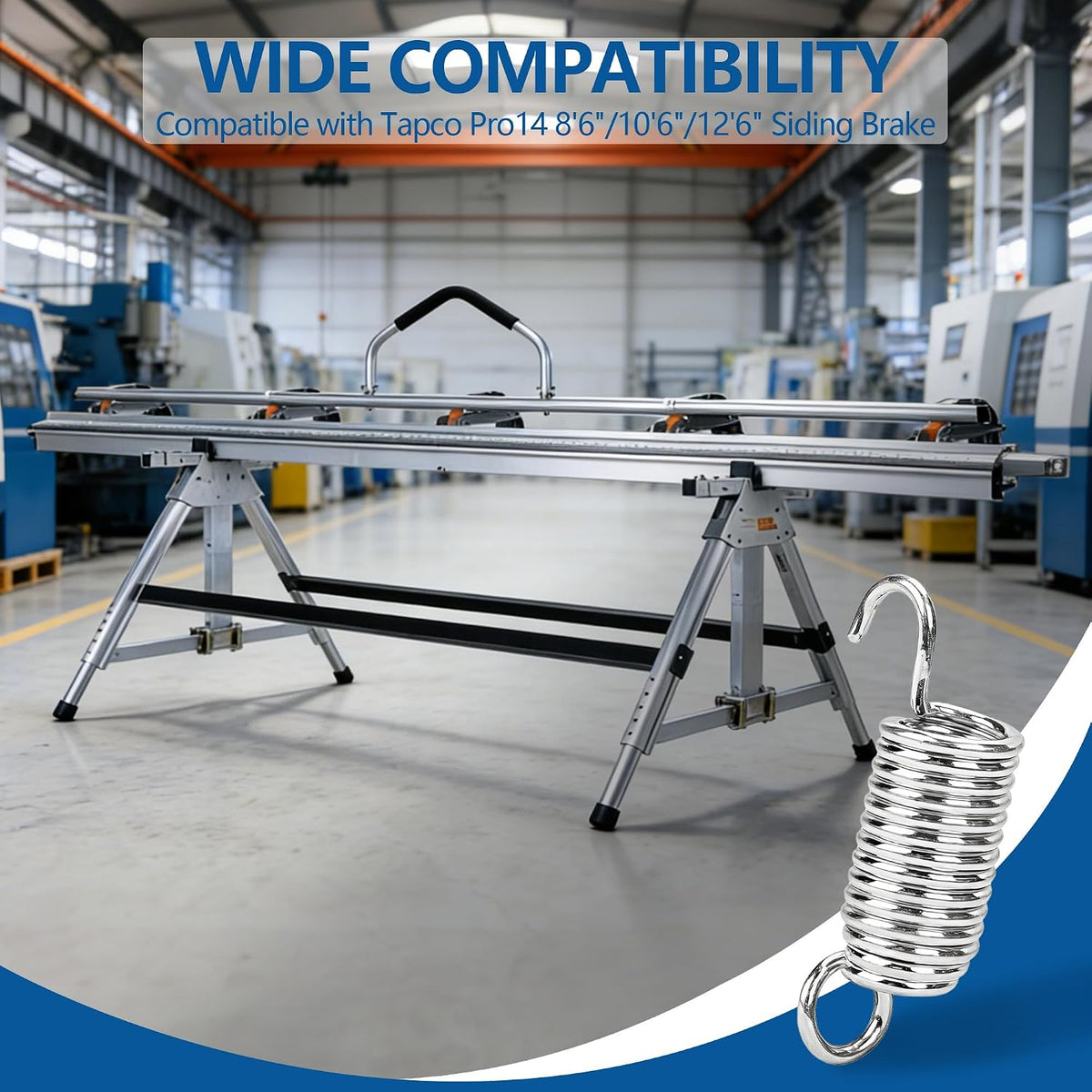 New Upgraded Siding Brake Replacement Parts 11417 Pivot Spring Kit Compatible with Tapco Pro14 8'6"/10'6"/12'6" image 2