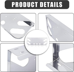 Stainless Steel Tail Light Panel for Semi Trucks & Trailers 4.49” & 2.31” Round thumbnail 5