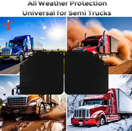 2 1/2" Angled Mud Flaps Set for Semi Trucks Stainless Steel Mudflap Hangers with 24*24" Flexible Mudflaps thumbnail 7