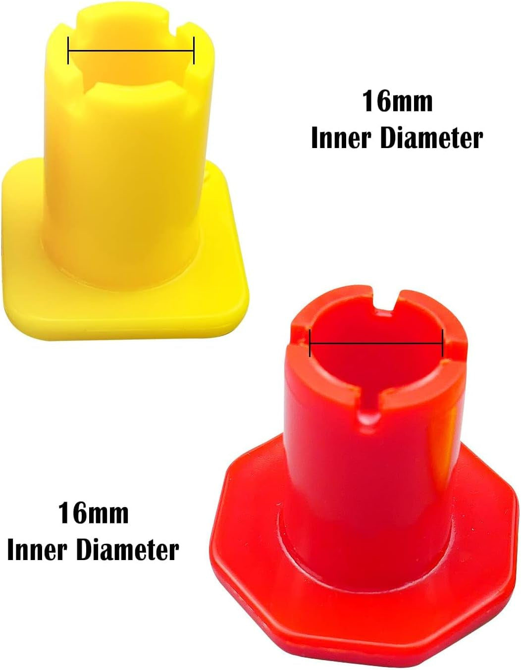 298818 Parking and Air Brake Knobs for Threaded Semi Trucks Fit for Peterbilt Kenworth Volvo Western Star Truck Red Trailer Supply Knob Parking Brake Knob Yellow Replace Bendix 298817 image 3