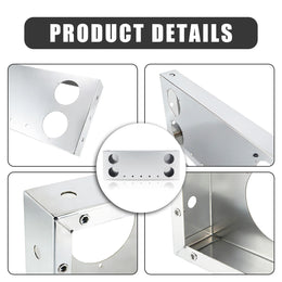 Stainless Steel Tail Light Panel for Semi Trucks & Trailers – 4.49” & 0.67” thumbnail 2