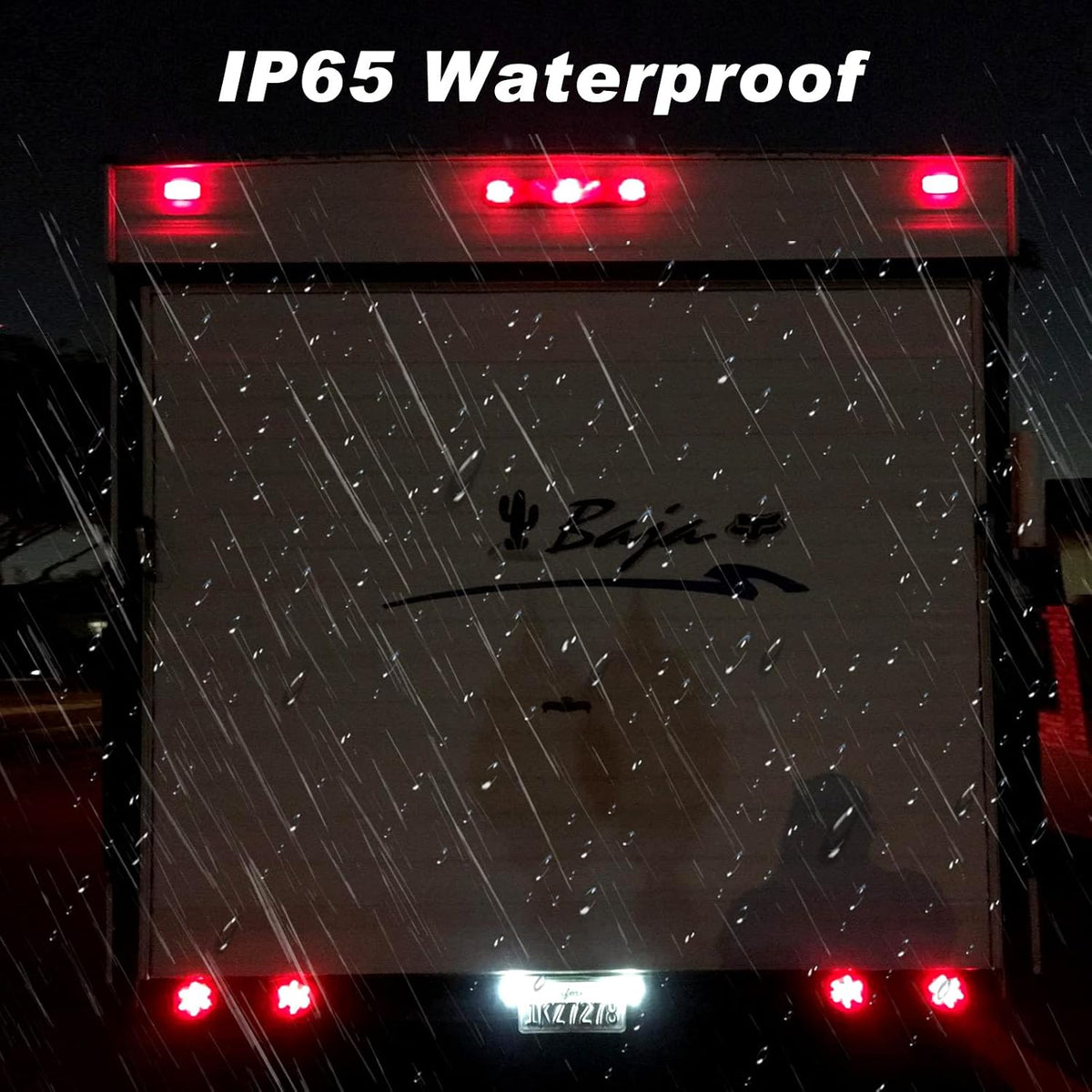 10Pcs 4 Inch round Led Trailer Tail Lights Red 12 LED Waterproof 4" round LED Stop Turn Tail Brake Light Marker Trailer Truck RV Lights Sealed Grommet Flush Mount W/3 Prong Wire Pigtails image 6
