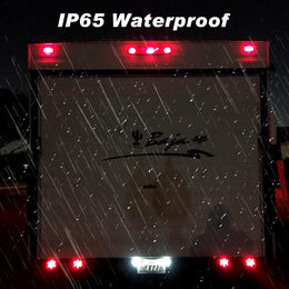 10Pcs 4 Inch round Led Trailer Tail Lights Red 12 LED Waterproof 4" round LED Stop Turn Tail Brake Light Marker Trailer Truck RV Lights Sealed Grommet Flush Mount W/3 Prong Wire Pigtails thumbnail 6