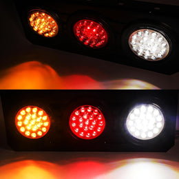 2 PCS LED Truck Trailer Tail Lights with Iron Bracket Base,12V-24V round Led Trailer Tail Lights for Turn/Signal/Running Lamps Fits Any Truck RV Camper Trailer thumbnail 3