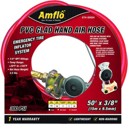 574-50GH 3/8" X 50' PVC Glad-Hand Air Hose thumbnail 2