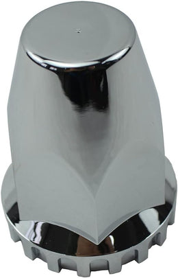 ABS Chrome Plastic 33Mm Thread-On Standard Lug Nut Covers for Semi Trucks (Pack of 20) thumbnail 3