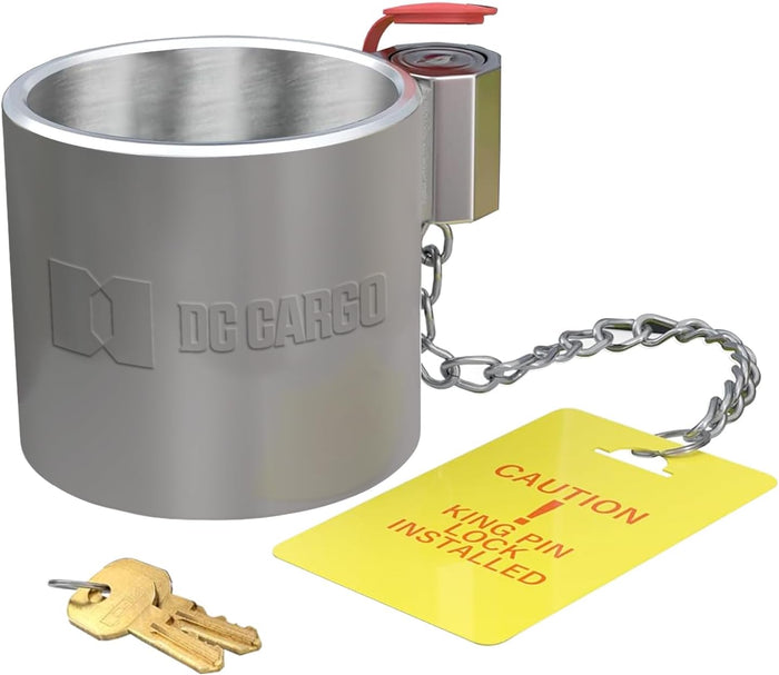 5Th Wheel King Pin Lock Solid Steel - Weather Resistant, Anti-Theft Fifth Wheel Key Lock, for RV & Semi Trailers