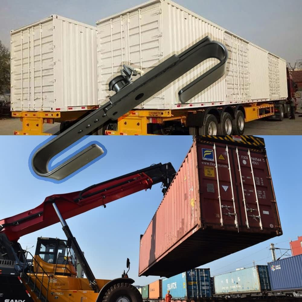 Adjustable Steel Cargo Door Lock Shipping Container Locks Cargo Door Lock 2 Keys for Semi Trailer Trucks and Containers image 6