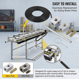 10819 Brake Tune up Kit Compatible with T'Apco Pro 14, Pro 19, Pro II, Pro III & Pro 2000 10'6" and Smaller Models Replacement Siding Brake Parts thumbnail 2