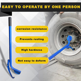 Semi Tire Changing Tools, Heavy Duty Truck Tire Remover, for Class 6-8 Trucks, Semi Trucks, Buses of Tire Removal Tool, Blue thumbnail 3