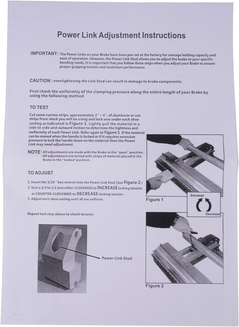10819 Brake Tune up Kit Compatible with T'Apco Pro 14, Pro 19, Pro II, Pro III & Pro 2000 10'6" and Smaller Models Replacement Siding Brake Parts image 6