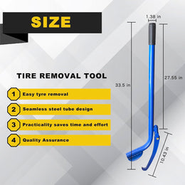 Semi Tire Changing Tools, Heavy Duty Truck Tire Remover, for Class 6-8 Trucks, Semi Trucks, Buses of Tire Removal Tool, Blue thumbnail 7