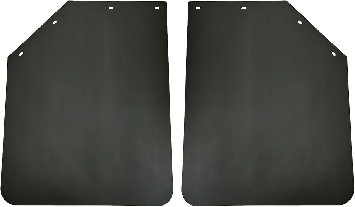 2 Pack 24 X 30 Inch Black Polymer Mud Flaps Angled Fit for Semi Trucks Trailers image 8