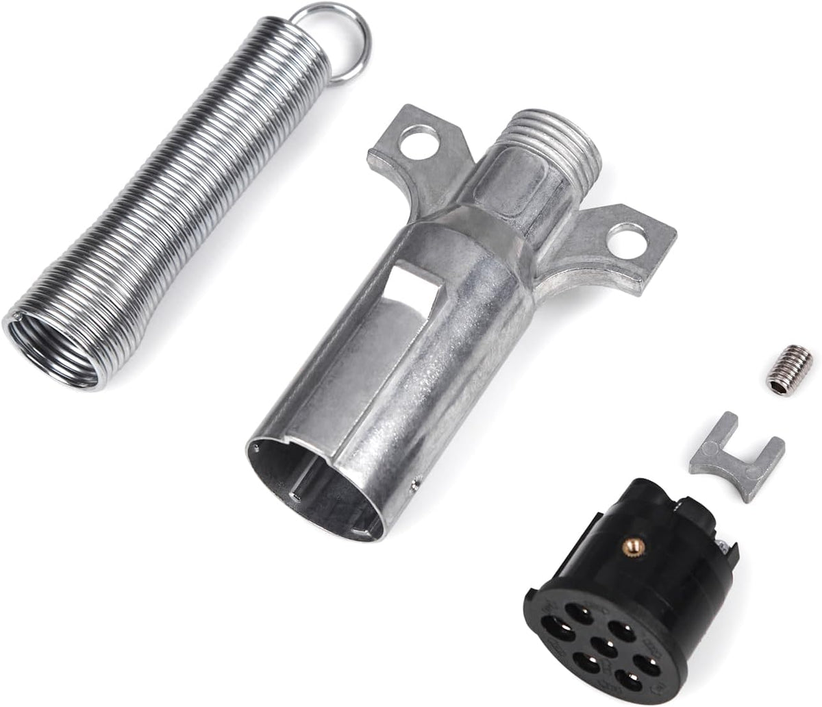 Heavy Duty 7 Pin round Trailer Connector - 7 Way Trailer Plug - Semi Trailer Plug image 5