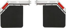 2 1/2" Angled Mud Flaps Set for Semi Trucks Stainless Steel Mudflap Hangers with 24*24" Flexible Mudflaps thumbnail 1