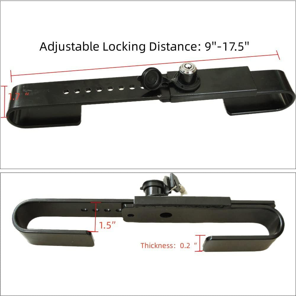 Adjustable Steel Cargo Door Lock Shipping Container Locks Cargo Door Lock 2 Keys for Semi Trailer Trucks and Containers image 5