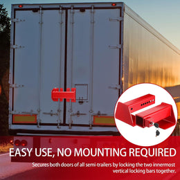 Heavy Duty Cargo Door Lock Shipping Container Locks with 2 Keys anti Theft Adjustable Steel Cargo Trailer Door Latch for Semi Trailer Trucks and Containers Equipment thumbnail 6