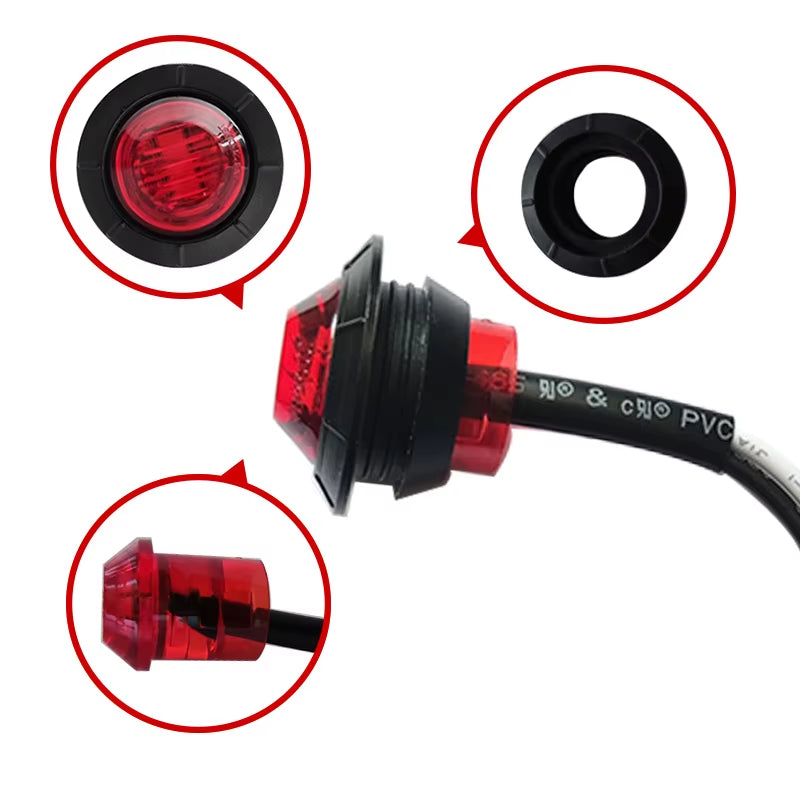 10PCS 24V Led Lights Truck Accessories 24V Luces Truck Trailer Lights for Fh12 Truck Parts image 5
