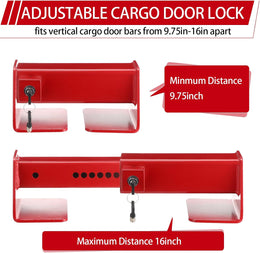 Heavy Duty Cargo Door Lock Shipping Container Locks with 2 Keys anti Theft Adjustable Steel Cargo Trailer Door Latch for Semi Trailer Trucks and Containers Equipment thumbnail 5