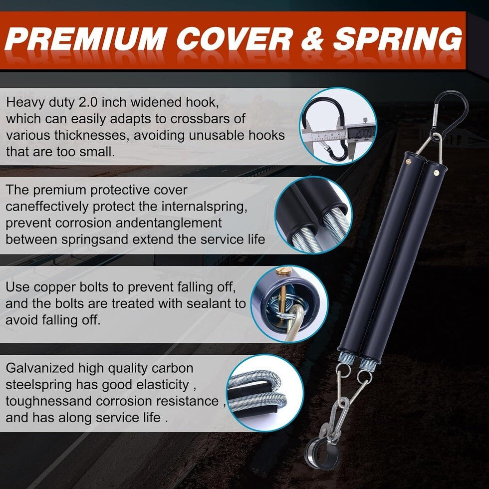 Trailer Hose Holder & Double Tender Spring Kit- Heavy Duty Semi Truck Air Lines image 5