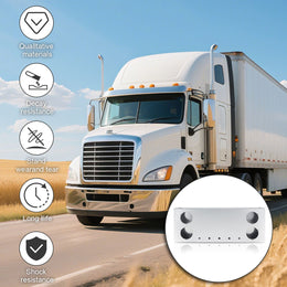 Stainless Steel Tail Light Panel for Semi Trucks & Trailers – 4.49” & 0.67” thumbnail 5
