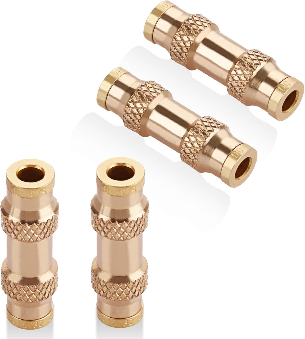 4Pcs 5/32 "Tube OD Push to Connect Union Fittings, Air Brake Line Fitting, Air Brake Union 5/32" Tube OD for Trucks Trailers and Industrial image 1
