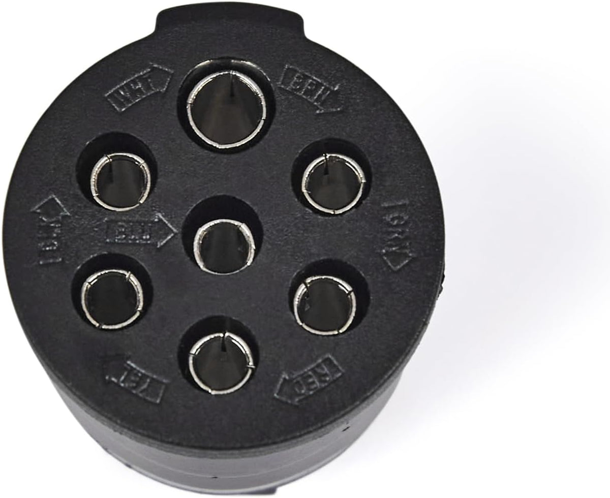 Heavy Duty 7 Pin round Trailer Connector - 7 Way Trailer Plug - Semi Trailer Plug image 2
