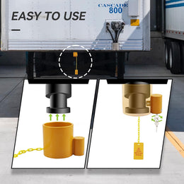 5Th Wheel Lock, Heavy Duty Steel King Pin Lock with Anti-Theft Warning Tag, for 5Th Wheel/Semi Trailers/Rvs/Containers thumbnail 6