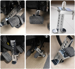 General Car Anti-Theft Brake Clutch Lock, Heavy Duty Stainless Steel Vehicle Security Lock, Portable Keyed Brake Pedal Lock for Cars, Trucks, Suvs, Silver thumbnail 3