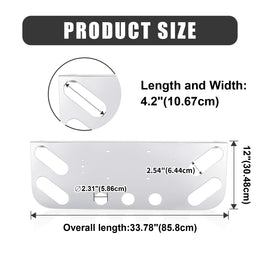 Stainless Steel Tail Light Panel for Semi Trucks & Trailers 4.49” & 2.31” Round thumbnail 4