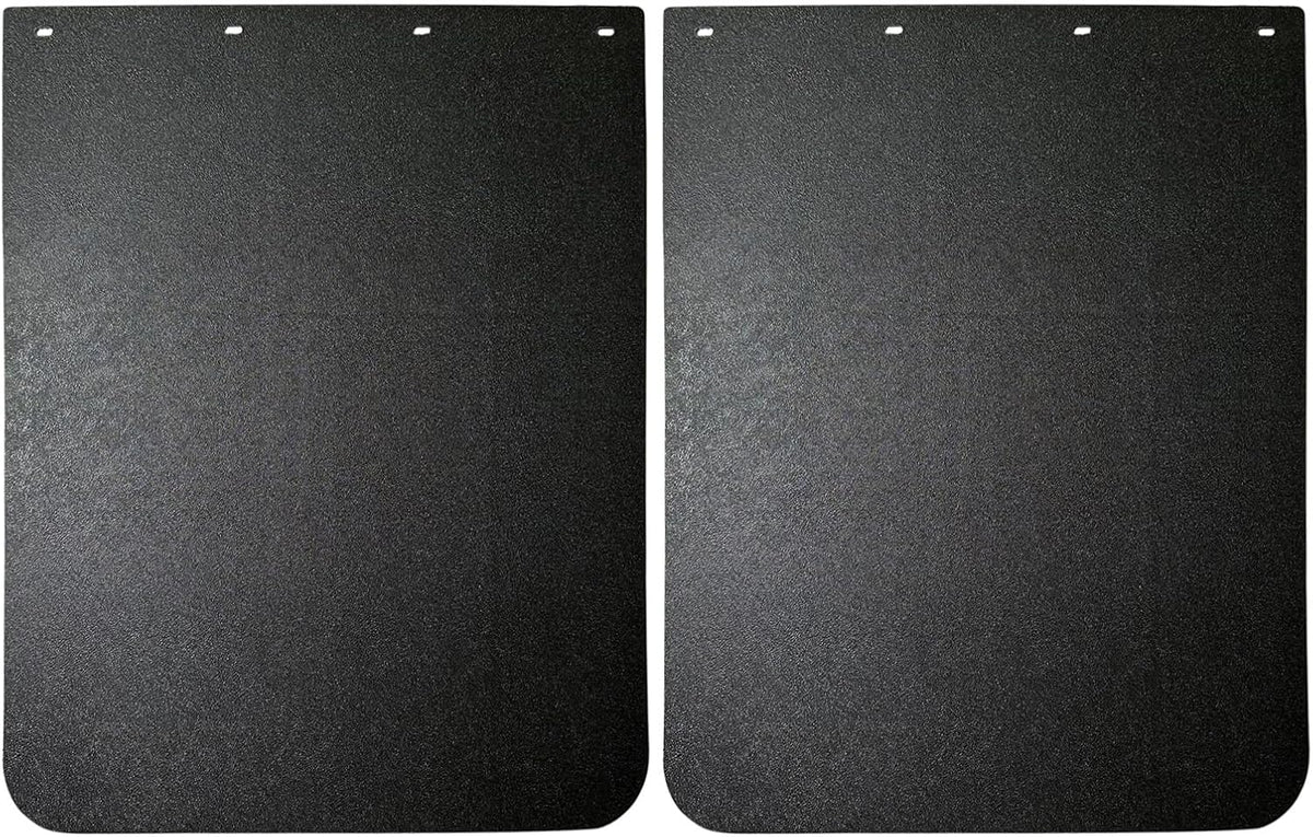 2PCS Universal Heavy Duty Polymer Mudflaps 24X30 Inch, Black Splash Guard Mudflap for Semi Trucks Tractor Trailer image 1