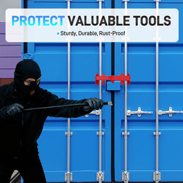 Shipping Container Lock Heavy Duty, Combination Container Equipment Lock Powder Coated Steel Shipping Container, Cargo Vans & Semi Trailer Door, Shipping Container Truck Door Locks with Two Keys, Anti thumbnail 6