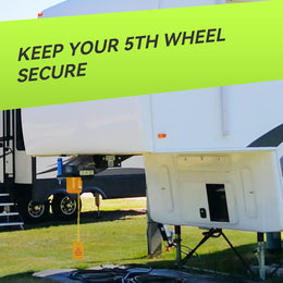 5Th Wheel Lock, Heavy Duty Steel King Pin Lock with Anti-Theft Warning Tag, for 5Th Wheel/Semi Trailers/Rvs/Containers thumbnail 2